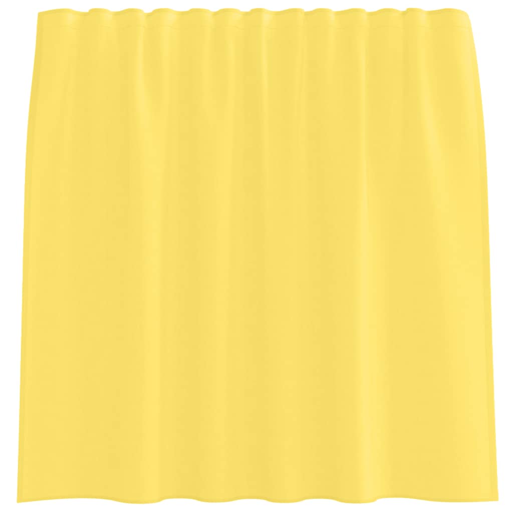 vidaXL Voile Vorhänge mit Stangentaschen 2 Stk. Gelb