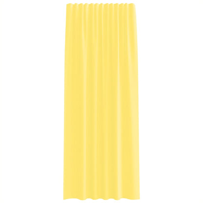 vidaXL Voile Vorhänge mit Stangentaschen 2 Stk. Gelb