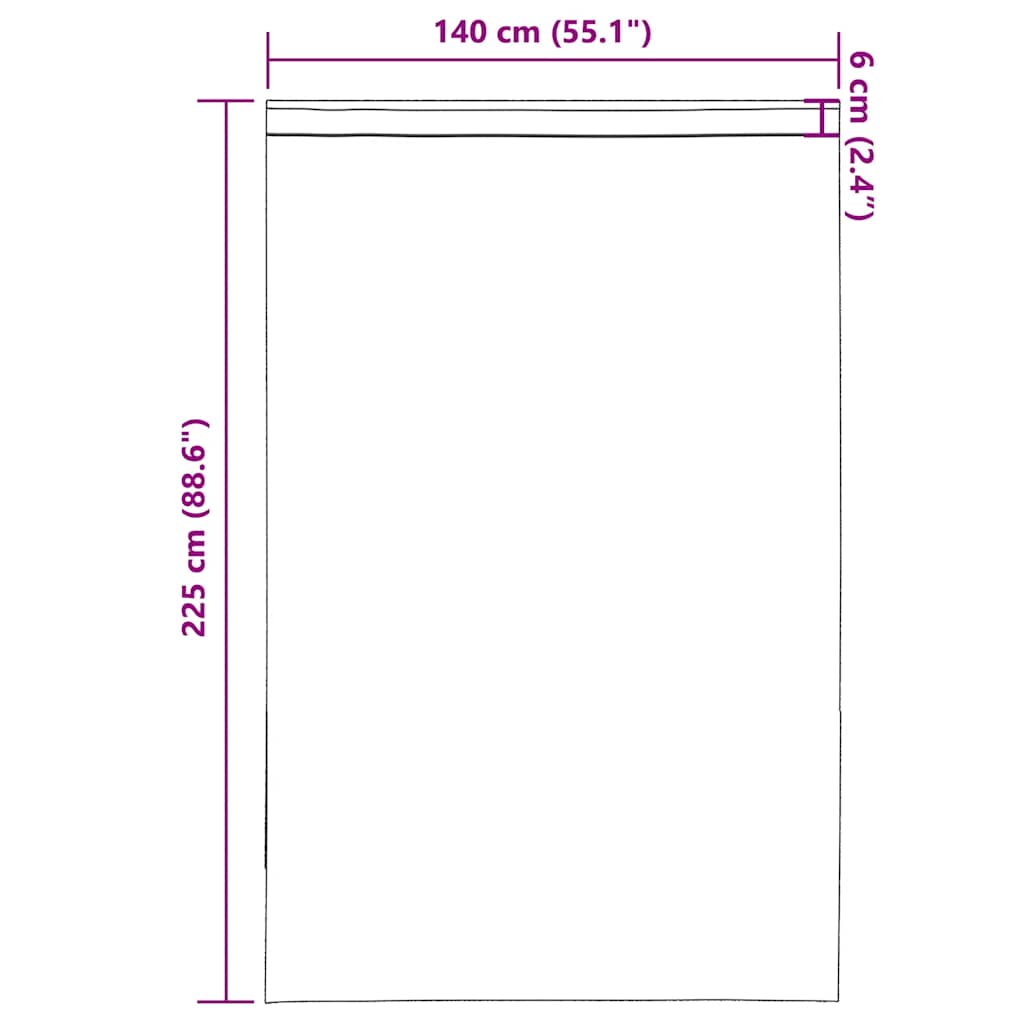 vidaXL Voile Vorhänge mit Stangentaschen 2 Stk. Gelb
