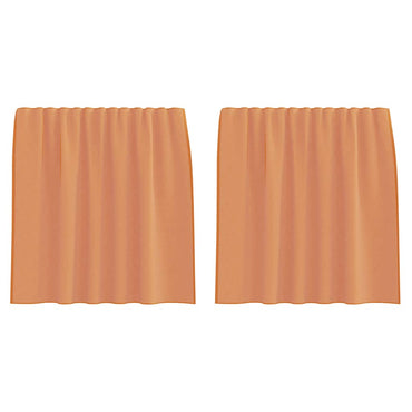 vidaXL Voile Vorhänge mit Stangentaschen 2 Stk. Terrakotta