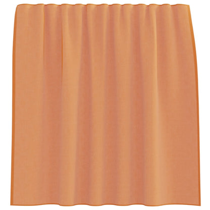 vidaXL Voile Vorhänge mit Stangentaschen 2 Stk. Terrakotta