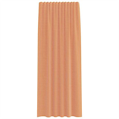 vidaXL Voile Vorhänge mit Stangentaschen 2 Stk. Terrakotta