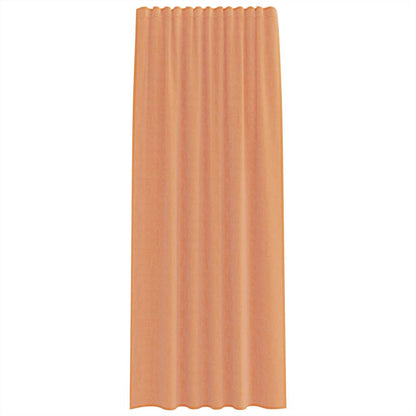 vidaXL Voile Vorhänge mit Stangentaschen 2 Stk. Terrakotta