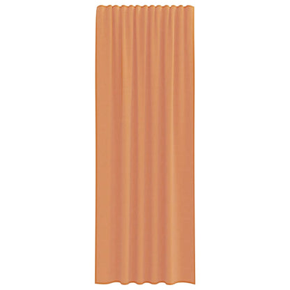 vidaXL Voile Vorhänge mit Stangentaschen 2 Stk. Terrakotta