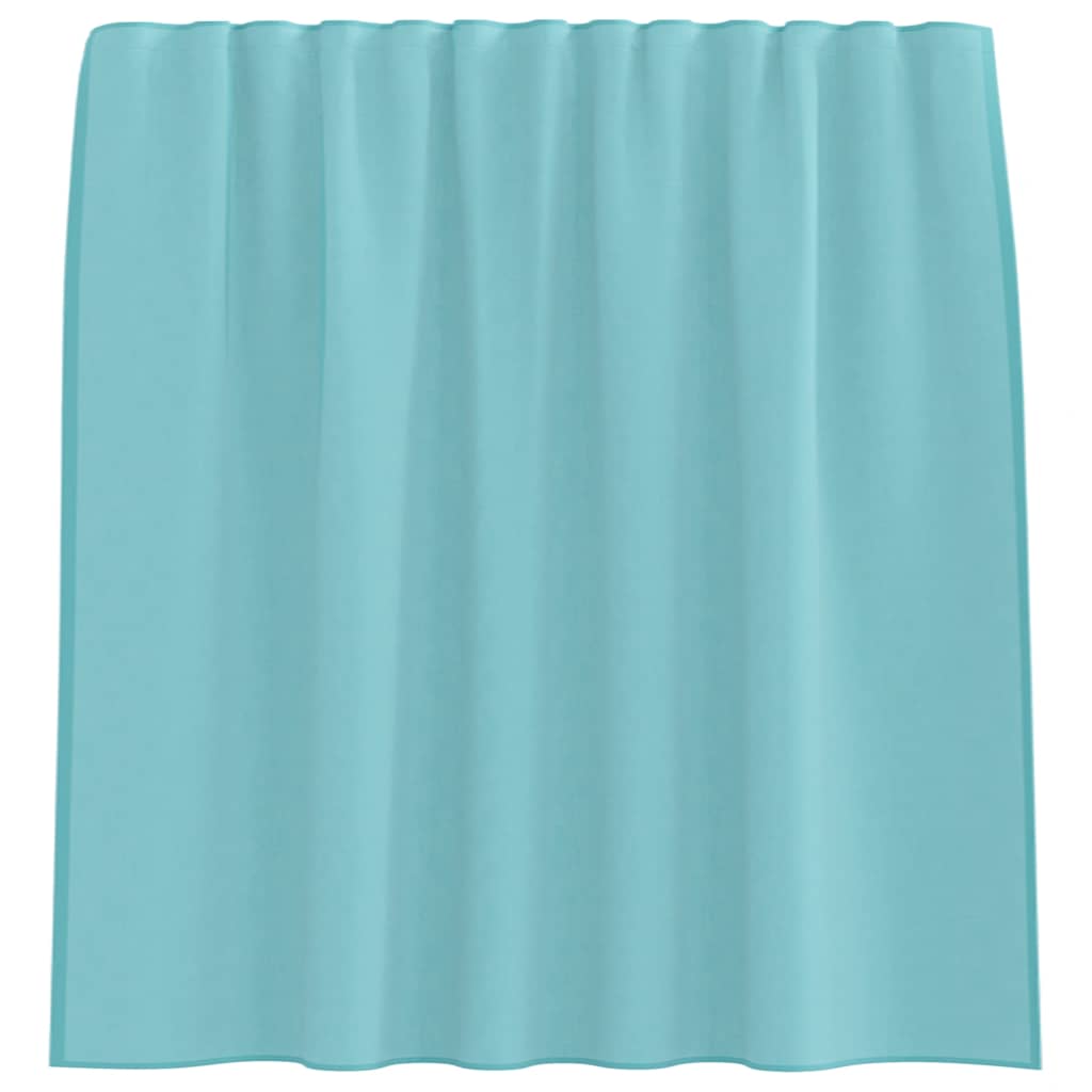 vidaXL Voile Vorhänge mit Stangentaschen 2 Stk. Türkis