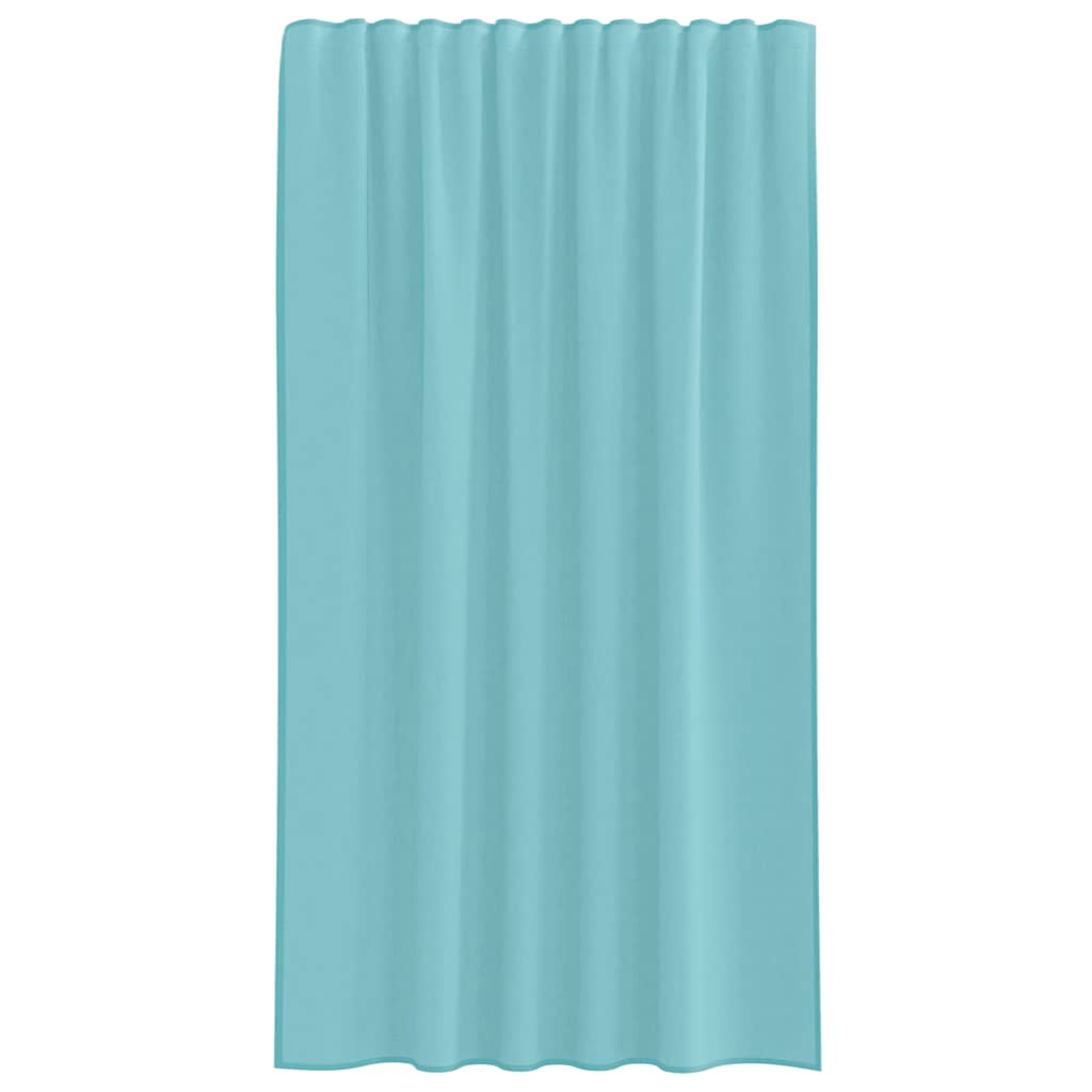 vidaXL Voile Vorhänge mit Stangentaschen 2 Stk. Türkis