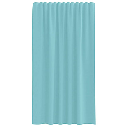 vidaXL Voile Vorhänge mit Stangentaschen 2 Stk. Türkis