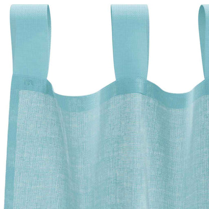 vidaXL Voile Vorhänge mit Stangentaschen 2 Stk. Türkis