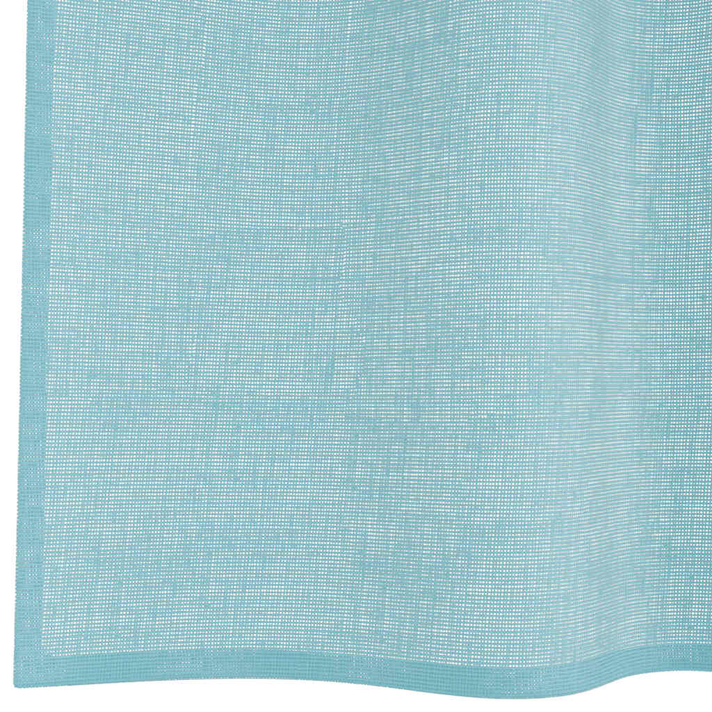 vidaXL Voile Vorhänge mit Stangentaschen 2 Stk. Türkis
