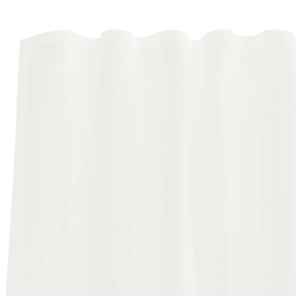 Voile Vorhänge mit Stangentaschen 2 Stk. Weiß
