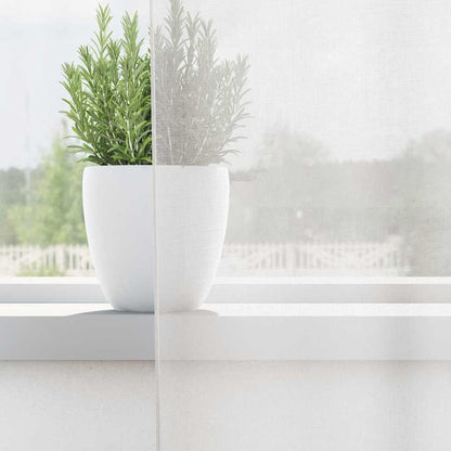 vidaXL Voile Vorhänge mit Stangentaschen 2 Stk. Weiß