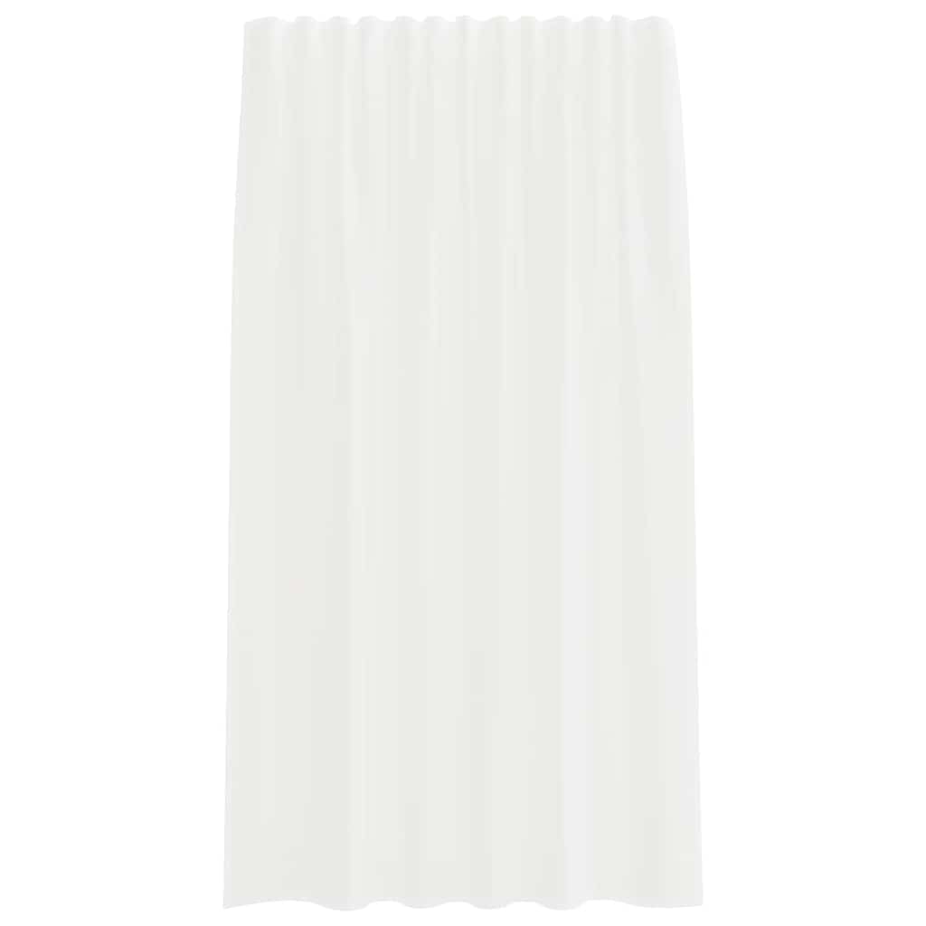 vidaXL Voile Vorhänge mit Stangentaschen 2 Stk. Weiß