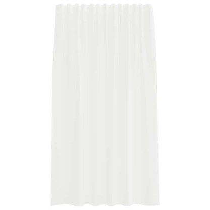 vidaXL Voile Vorhänge mit Stangentaschen 2 Stk. Weiß