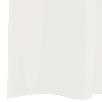 vidaXL Voile Vorhänge mit Stangentaschen 2 Stk. Weiß