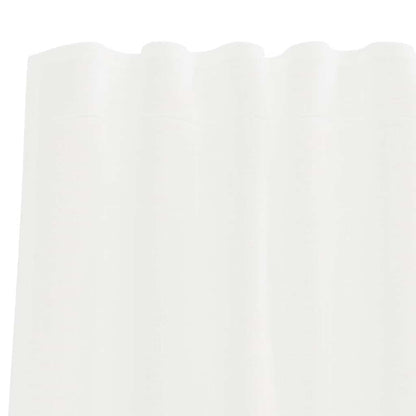 vidaXL Voile Vorhänge mit Stangentaschen 2 Stk. Weiß