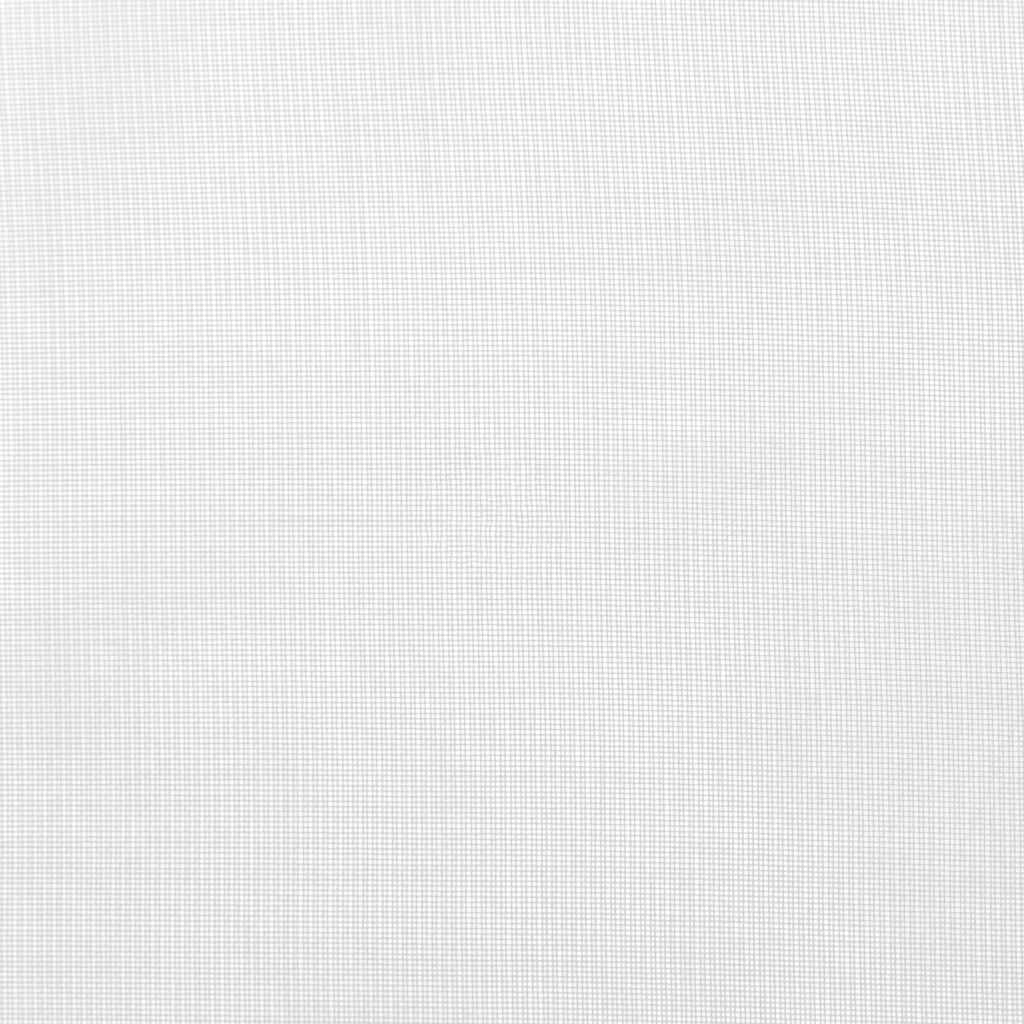 vidaXL Voile Vorhänge mit Stangentaschen 2 Stk. Weiß