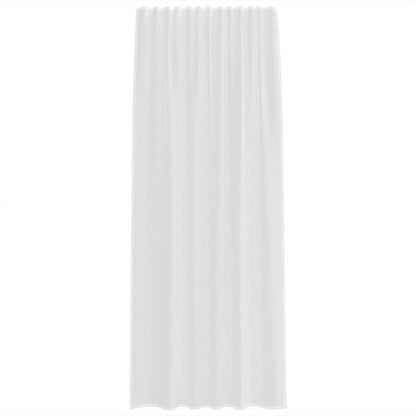 vidaXL Voile Vorhänge mit Stangentaschen 2 Stk. Weiß