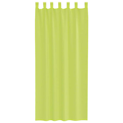 vidaXL Voile Vorhänge mit Lasche 2 Stk. Apfelgrün