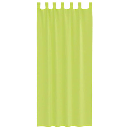 vidaXL Voile Vorhänge mit Lasche 2 Stk. Apfelgrün