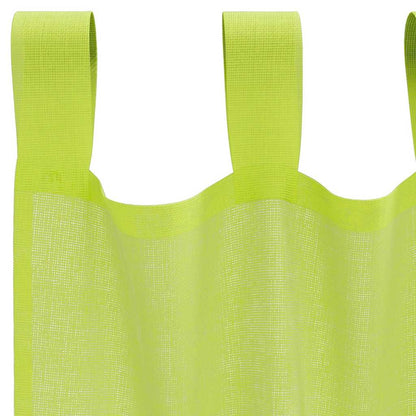 vidaXL Voile Vorhänge mit Lasche 2 Stk. Apfelgrün