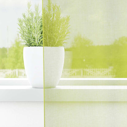 vidaXL Voile Vorhänge mit Lasche 2 Stk. Apfelgrün