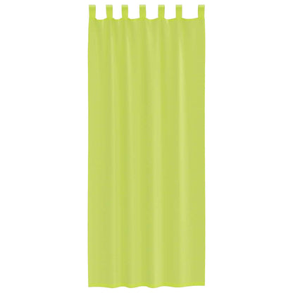 vidaXL Voile Vorhänge mit Lasche 2 Stk. Apfelgrün