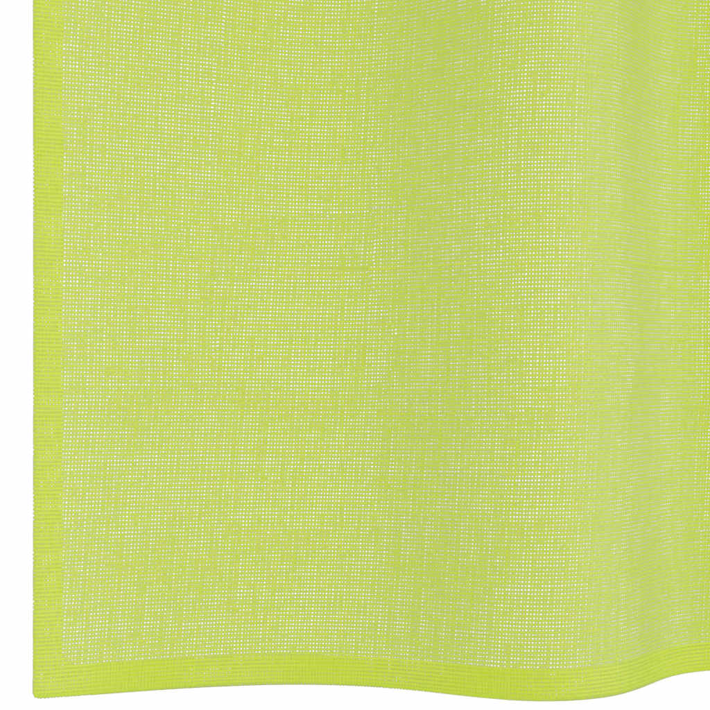 vidaXL Voile Vorhänge mit Lasche 2 Stk. Apfelgrün