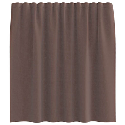 vidaXL Voile Vorhänge mit Lasche 2 Stk. Braun