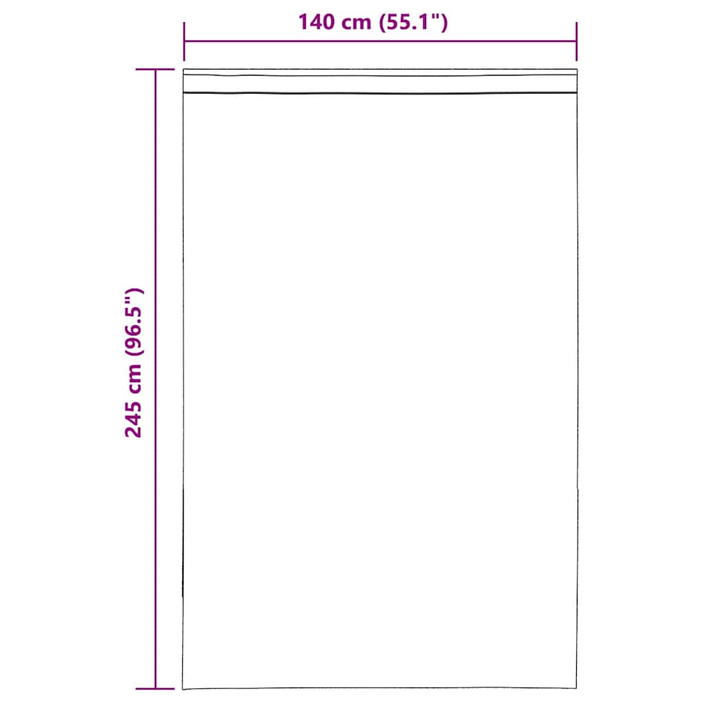 vidaXL Voile Vorhänge mit Lasche 2 Stk. Braun