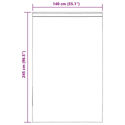 vidaXL Voile Vorhänge mit Lasche 2 Stk. Braun