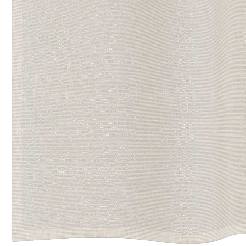 Voile Vorhänge mit Lasche 2 Stk. Creme