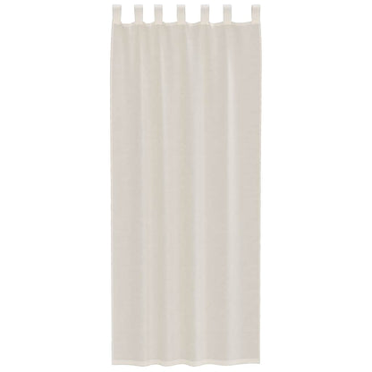 vidaXL Voilages à pattes 2 pcs Crème