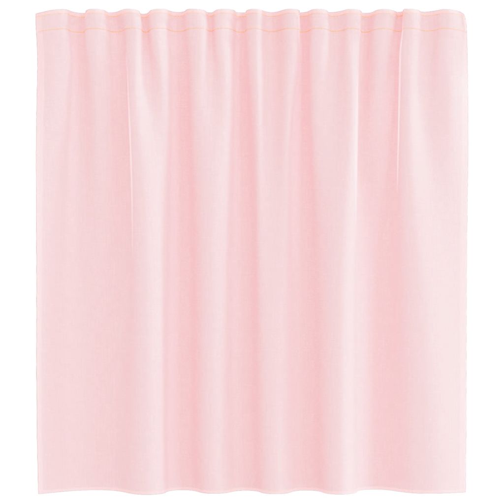 vidaXL Voile Vorhänge mit Schlaufen 2 Stk. Hellrosa 140x140 cm