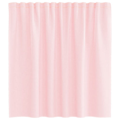 vidaXL Voile Vorhänge mit Schlaufen 2 Stk. Hellrosa 140x140 cm