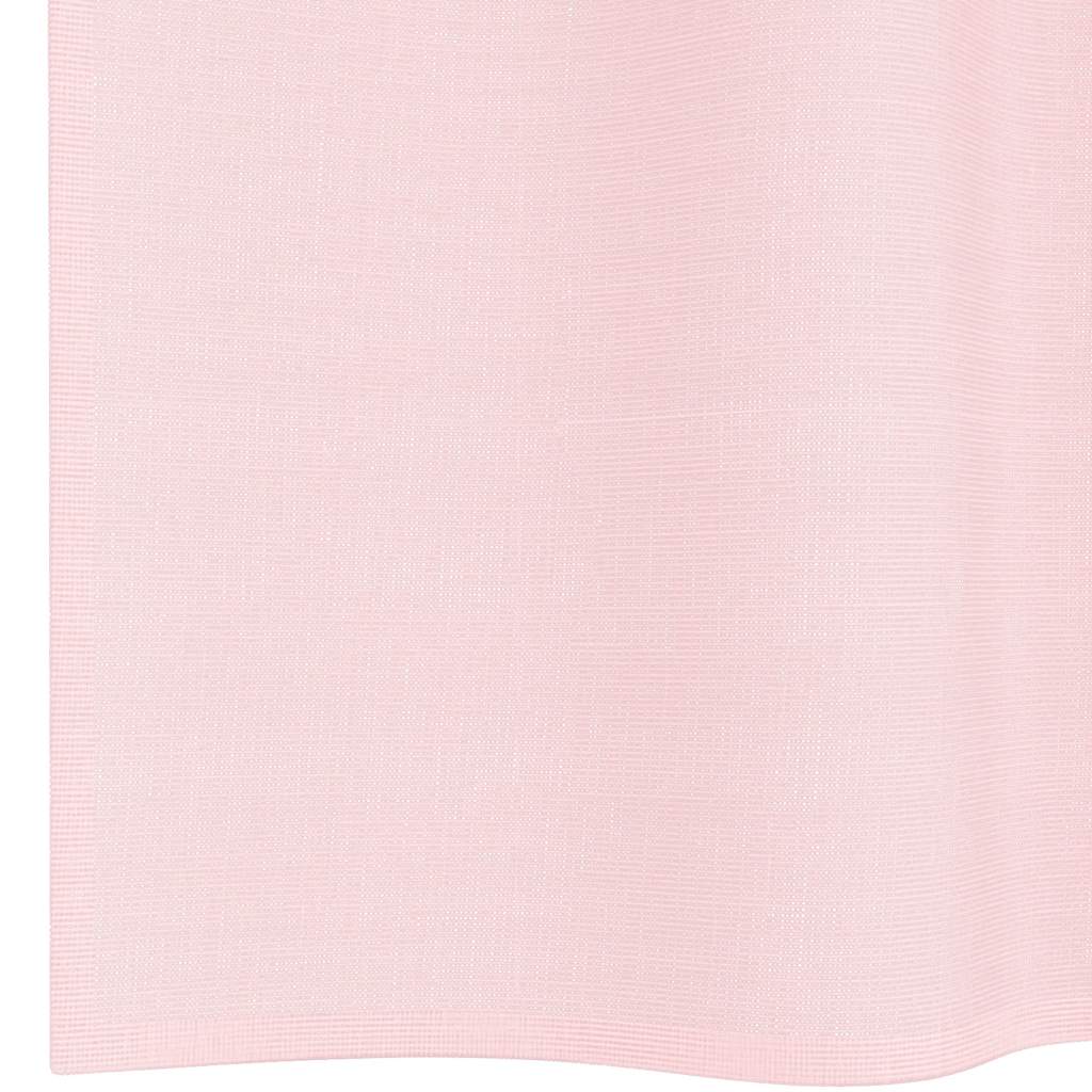 vidaXL Voile Vorhänge mit Schlaufen 2 Stk. Hellrosa 140x140 cm