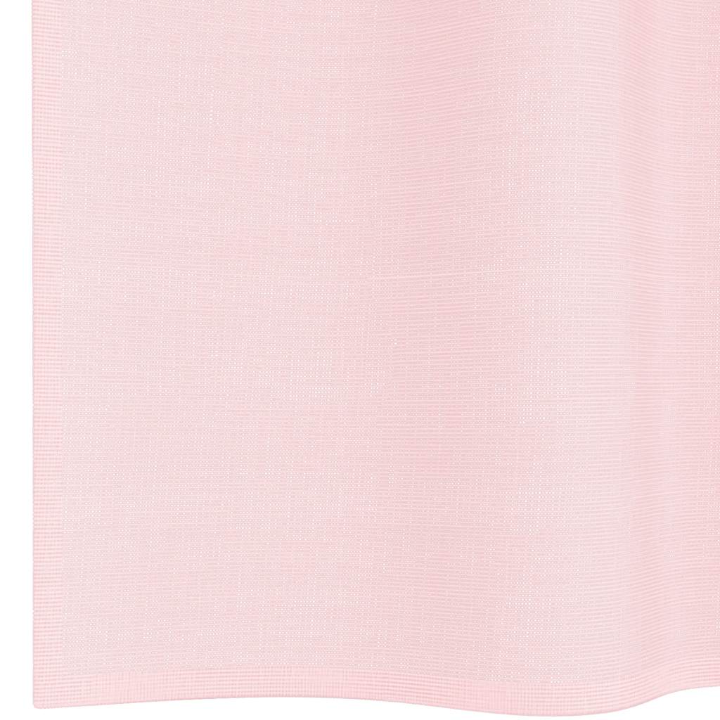 vidaXL Voile Vorhänge mit Schlaufen 2 Stk. Hellrosa 140x175 cm