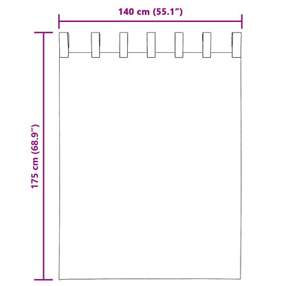 vidaXL Voile Vorhänge mit Schlaufen 2 Stk. Hellrosa 140x175 cm
