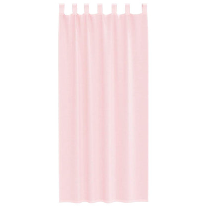 vidaXL Voilages à pattes 2 pcs Rose clair 140x245 cm
