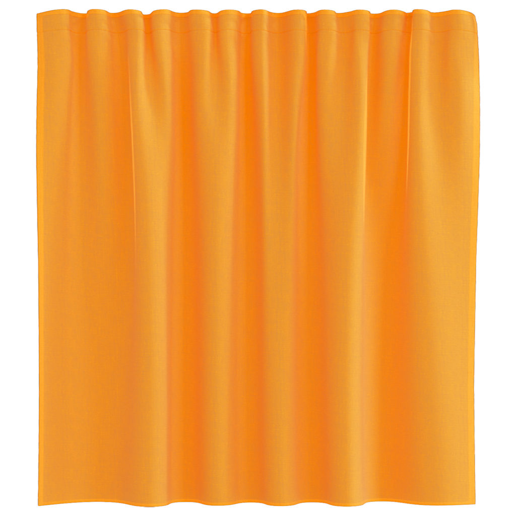 vidaXL Voile Vorhänge mit Schlaufen 2 Stk. Orange 140x140 cm