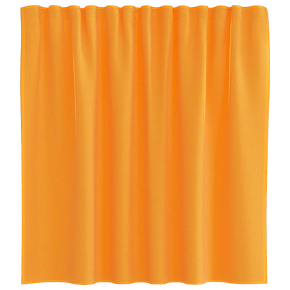 vidaXL Voile Vorhänge mit Schlaufen 2 Stk. Orange 140x140 cm
