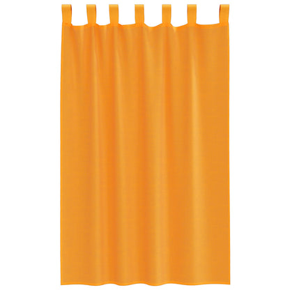 vidaXL Voile Vorhänge mit Schlaufen 2 Stk. Orange 140x175 cm