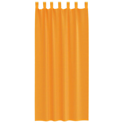vidaXL Voile Vorhänge mit Schlaufen 2 Stk. Orange 140x225 cm