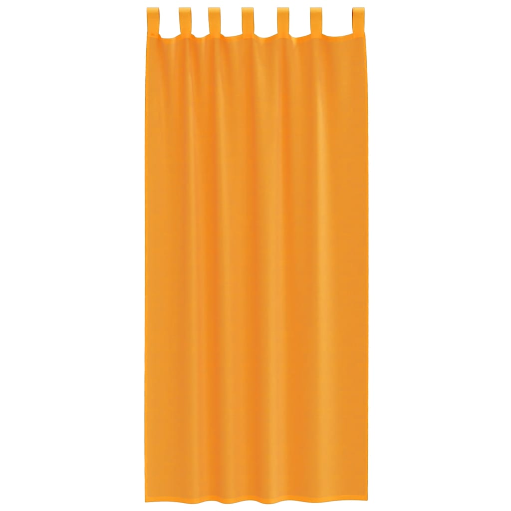 vidaXL Voile Vorhänge mit Schlaufen 2 Stk. Orange 140x245 cm