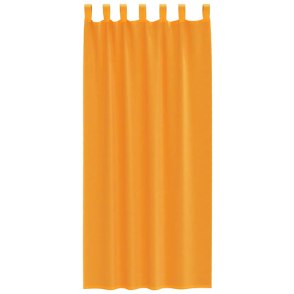 vidaXL Voile Vorhänge mit Schlaufen 2 Stk. Orange 140x245 cm