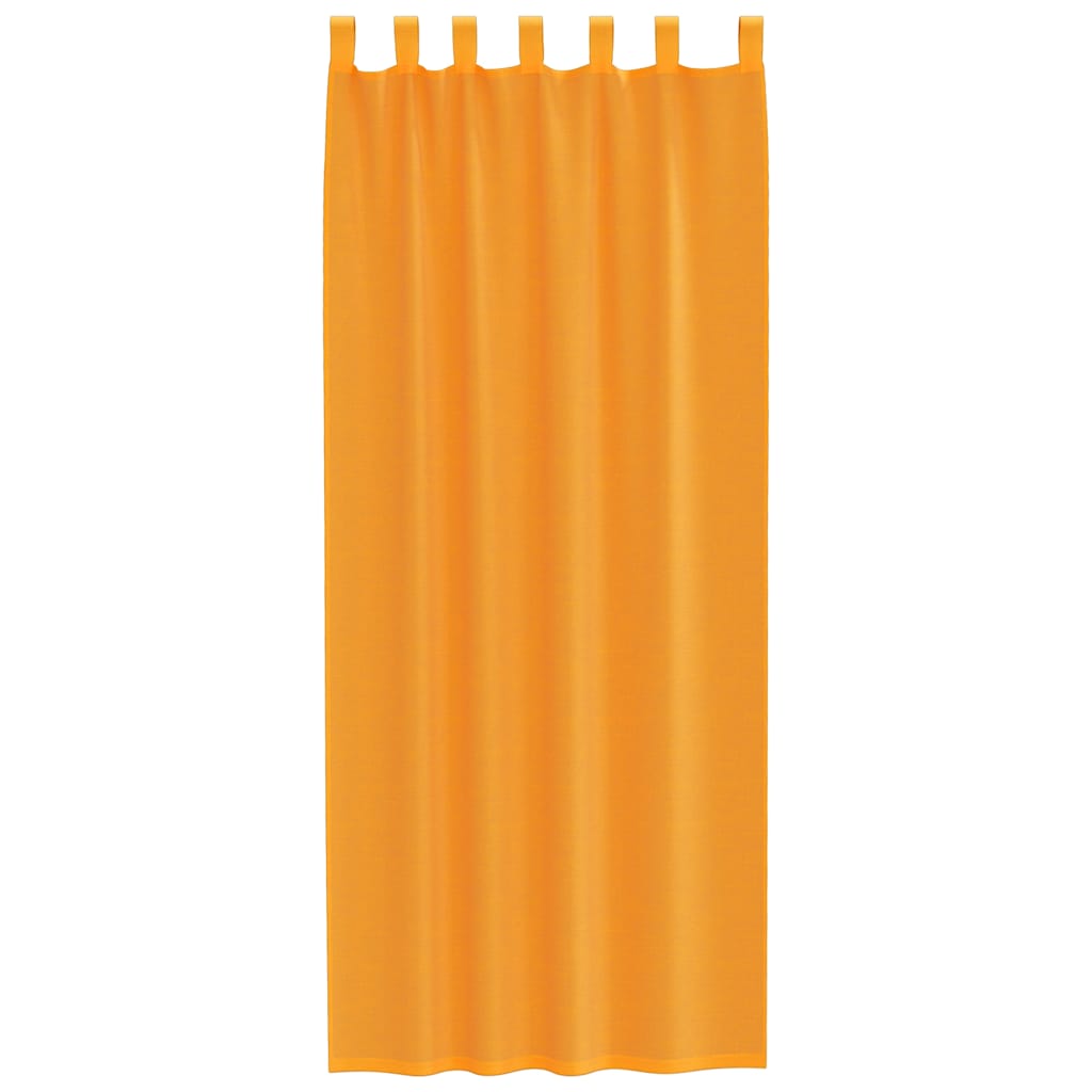 vidaXL Voile Vorhänge mit Schlaufen 2 Stk. Orange 140x260 cm