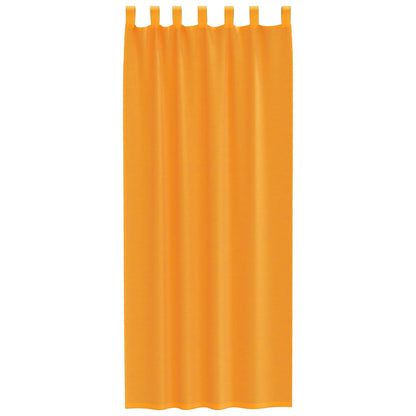 vidaXL Voile Vorhänge mit Schlaufen 2 Stk. Orange 140x260 cm
