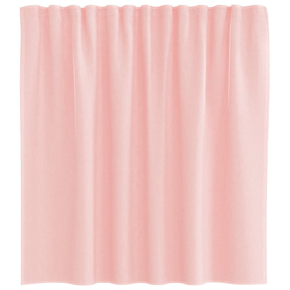 vidaXL Voile Vorhänge mit Schlaufen 2 Stk. Rosa 140x140 cm