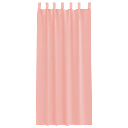 vidaXL Voile Vorhänge mit Schlaufen 2 Stk. Rosa 140x225 cm