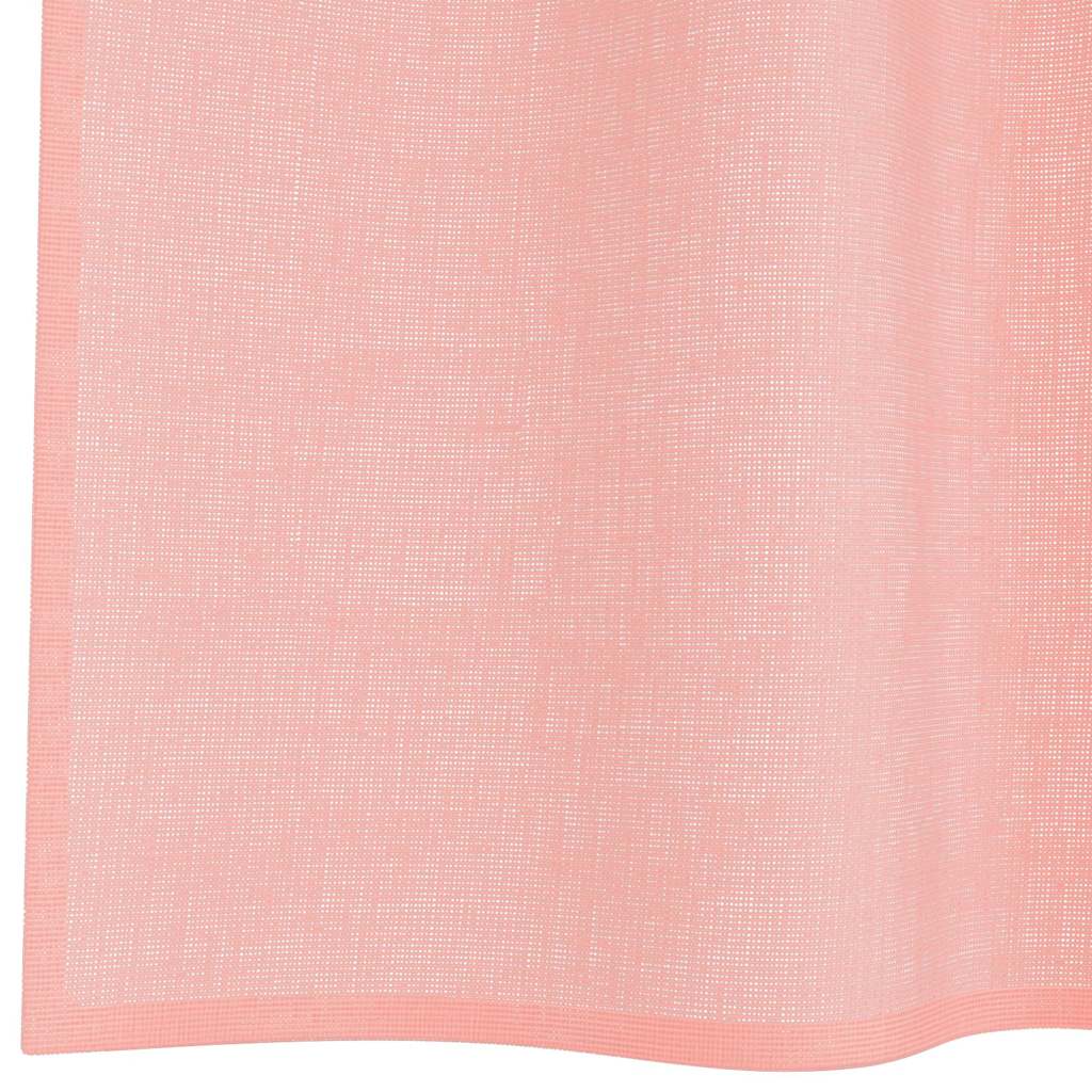vidaXL Voile Vorhänge mit Schlaufen 2 Stk. Rosa 140x260 cm