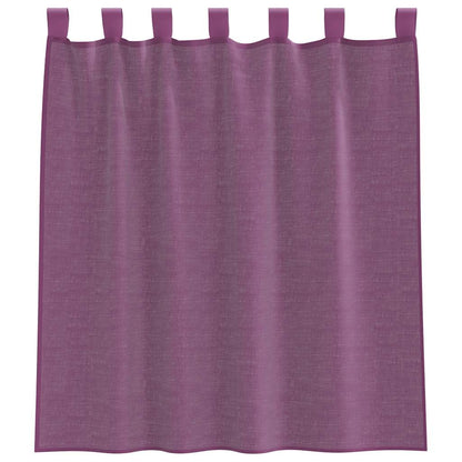 vidaXL Voilages à pattes 2 pcs Lilas 140x140 cm
